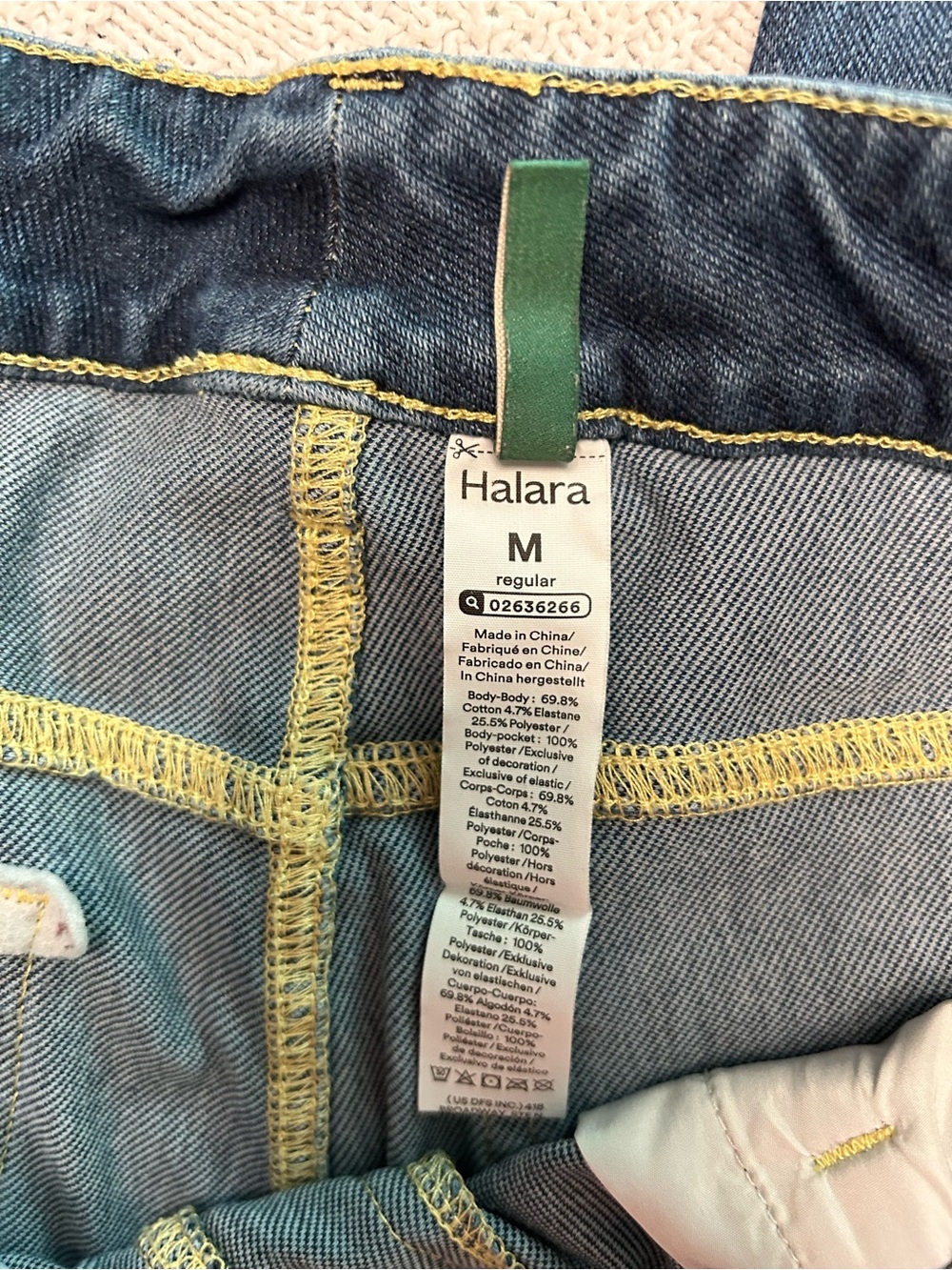 HALARA Blue Boot-Cut Stretch Denim Pants - Picture 2 of 4